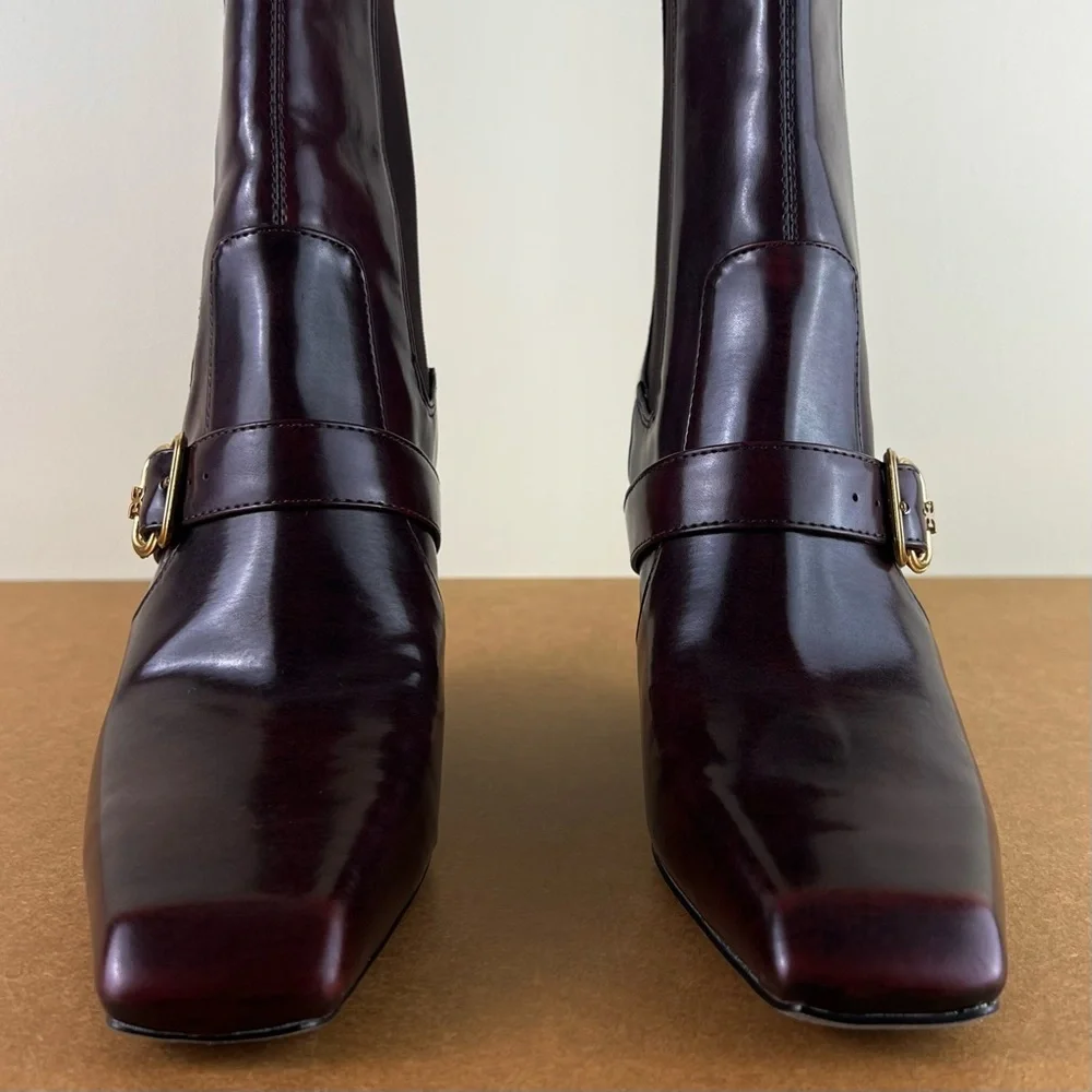 NEW SAM EDELMAN BUCKLE WESTERN BOOTIES - Picture 10 of 12
